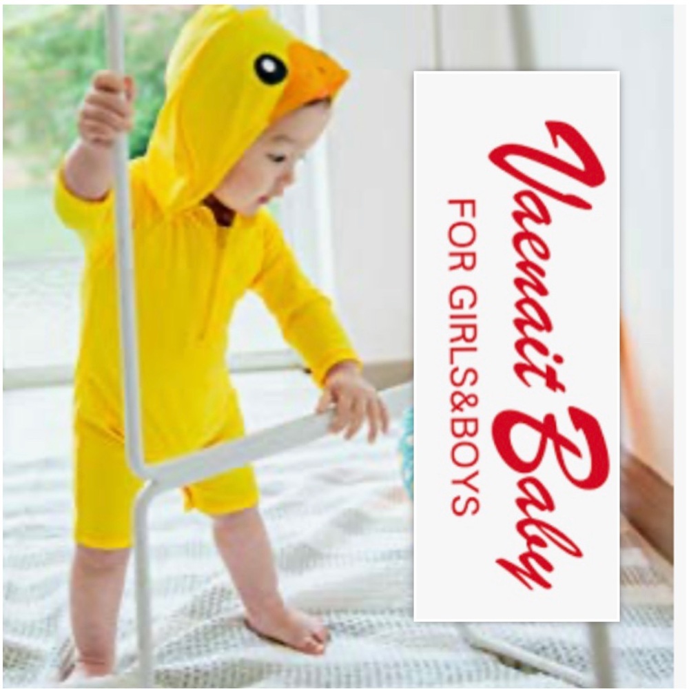 VAENAIT Baby Duck Hooded Onepiece Swimsuit